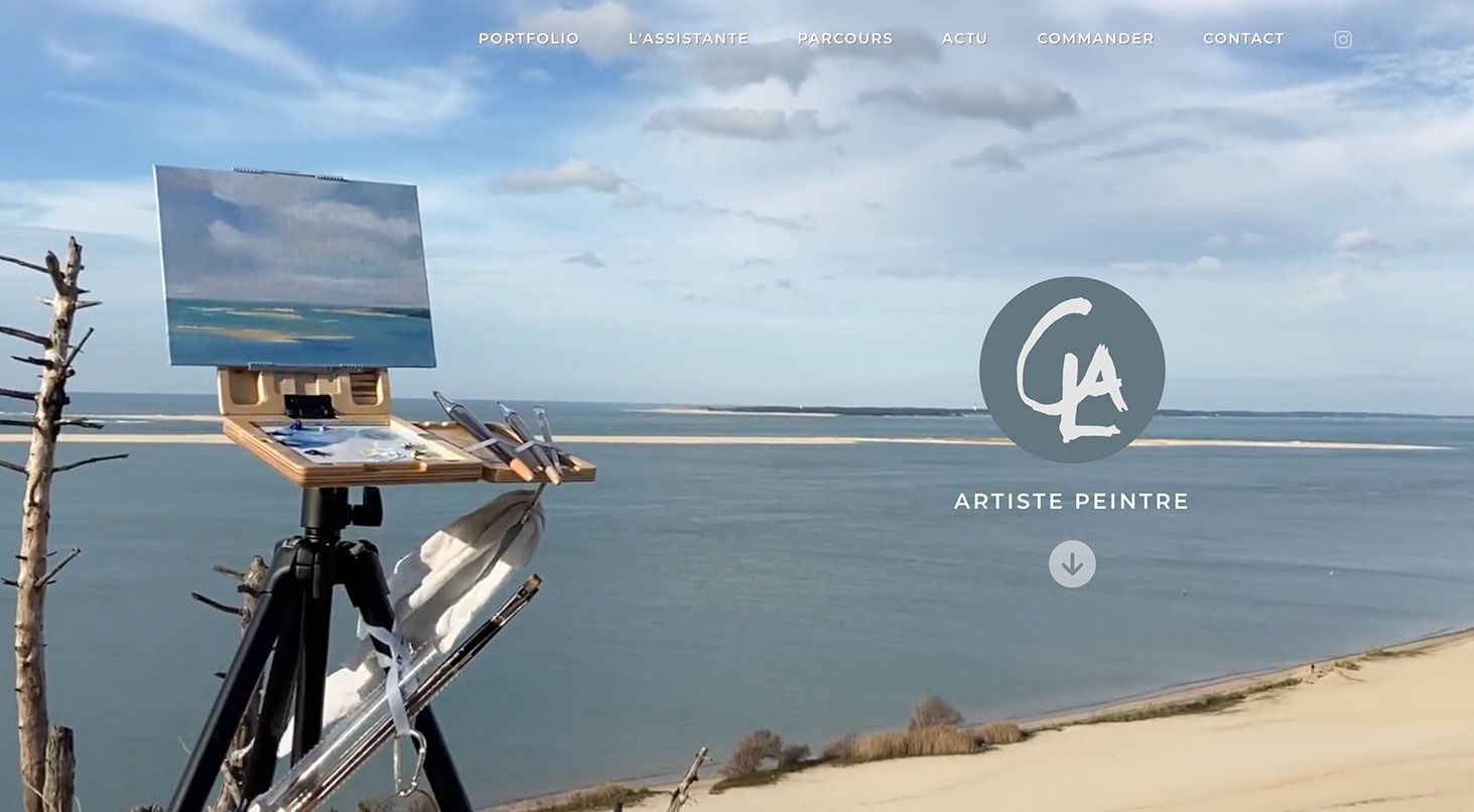 Création site artiste peintre